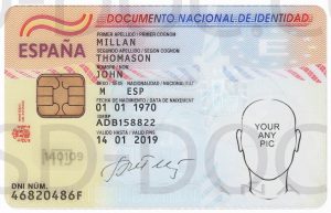 Id Card Spain Front Back