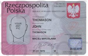 Id Card Poland Front Back