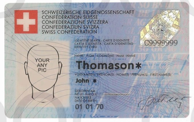 SWITZERLAND id card front2