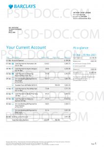 Bank Statement Uk Barclays