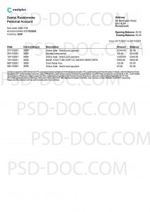 Bank Statement Uk Cashplus