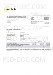 Utility Bill Austria Switch Electricity