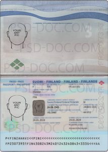 Finland Passport 2017 Psd