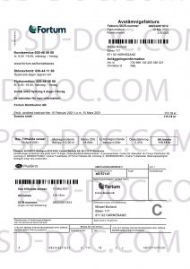 Sweden Fortum Bill Psd