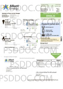 Utility Bill Usa Alliant Energy Energy