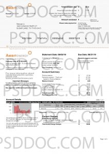 Utility Bill Usa Ambitenergy Electrycity