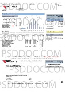 Utility Bill Usa Nv Energy Energy