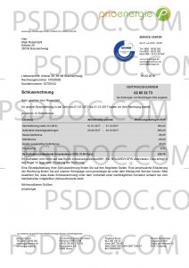 Utility Bill Germany Prioenergie Energy