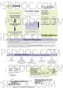 Utility Bill Usa Mysuezwater Water
