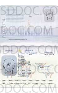 Australia Passport Psd