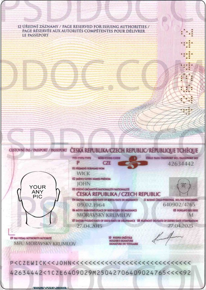 Czech_Passport Czech Republic passport